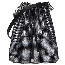 Jimmy Choo Borsa crossbody in raso nero