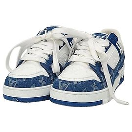 Louis Vuitton Sneakers Monogram Denim Blue