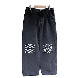 Loewe Baggy Denim Hose Schwarz
