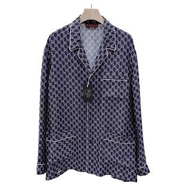 Gucci GG Logo Multicolor Silk Shirt