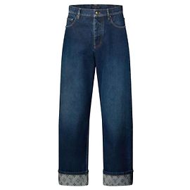 Louis Vuitton Signature Turn Up Denim Skate Pants