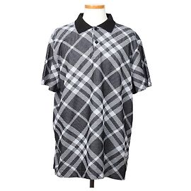 Burberry Polo aus Stretch-Baumwollmischung mit Karomuster
