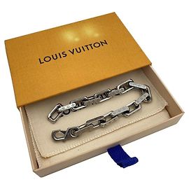 Louis Vuitton Monogram Virgil Abloh Armband Kette Silver