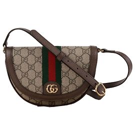 Gucci Sac à épaule Mini GG Ophidia Marron