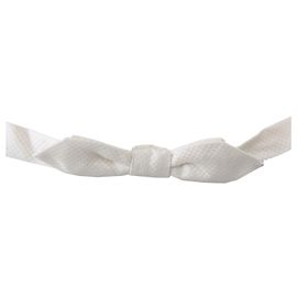 Dolce & Gabbana Papillon slim regolabile in seta % bianca da uomo