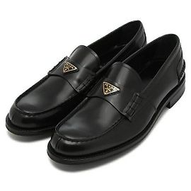Prada Brushed Leather Loafers