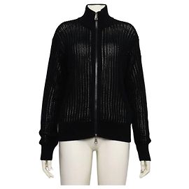 Moncler Casaco Cardigã de Tricô Preto para Mulher