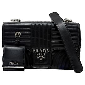 Prada Borsa a Spalla Diagram Chain Nera