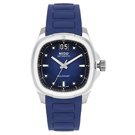 Autre Marque Multiport TV Big Date Herrenuhr aus Kautschuk