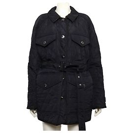 Burberry Chaqueta Field para mujer negra acolchada de diamante