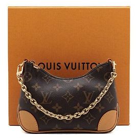 Louis Vuitton Bolsa de Ombro Nano Buleun com Corrente em Monogram Canvas