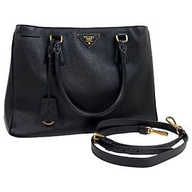 Prada Borsa Tote Saffiano Borsa a Tracolla Nera