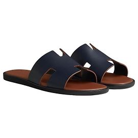 Hermès Herren Sandalen und Slipper Marine Gold