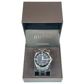 Gucci Reloj para hombre Dive esfera negra acero