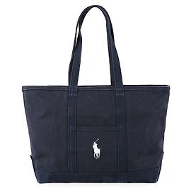 Ralph Lauren Canvas Tote Bag mit Pony-Logo