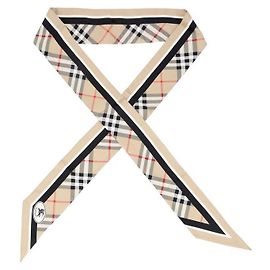 Burberry  Foulard skinny in seta twill Check Stamp