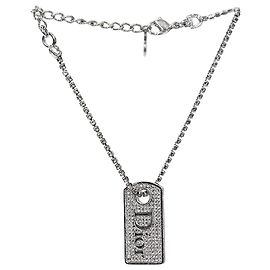Dior Cubic Plate Silver Bracelet