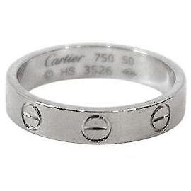 Cartier Love Ring aus Weißgold Größe