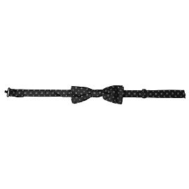 Dolce & Gabbana Papillon regolabile da uomo Dark Gray Silk Fantasy