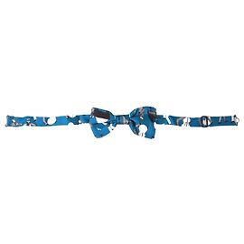 Dolce & Gabbana Nœud Papillon Blue Jazz Club en Soie avec Col Ajustable