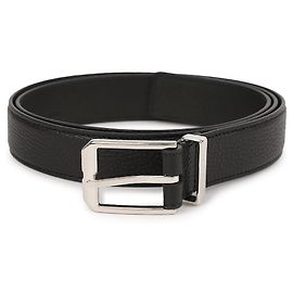 Gucci Cinto de couro com fivela quadrada para homem