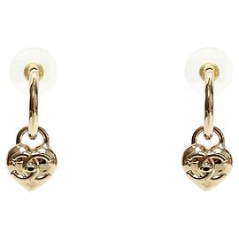 Orecchini a cuore Chanel oro