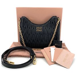 Miu Miu Bolso de hombro Nappa Chain Bolso hobo bandolera