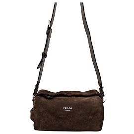 Prada Bolsa crossbody em veludo de bezerro