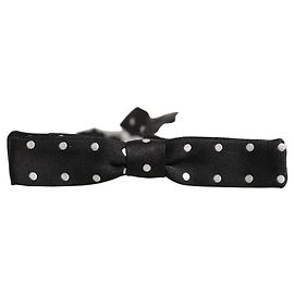 Dolce & Gabbana Papillon regolabile a pois bianco e nero