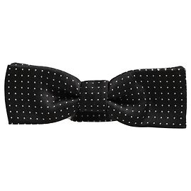 Dolce & Gabbana Papillon regolabile a pois bianco e nero