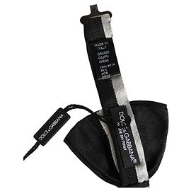 Dolce & Gabbana Papillon regolabile Black Silver % Silk