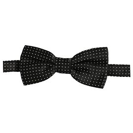Dolce & Gabbana Papillon regolabile da uomo grigio scuro a pois bianchi