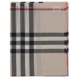 Burberry Bufanda Oves Aries de lana beige