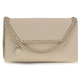 Stella Mc Cartney Borsa a tracolla in poliestere beige