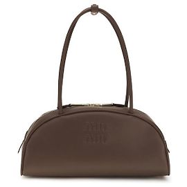 Miu Miu Bos Taurus Schultertasche aus braunem Kalbleder