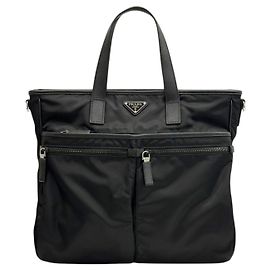 Prada Borsa Tote in Re-Nylon Nero