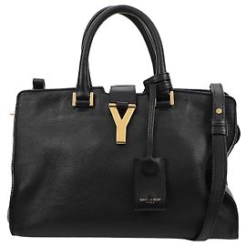 Autre Marque Nuevo Cabas Chiquito Small Leather Tote Shoulder Bag Black