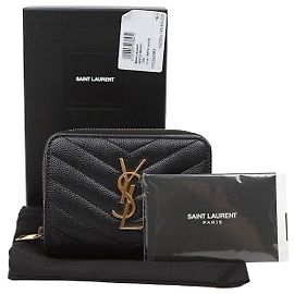 Autre Marque Cartera con cremallera Monogram Black