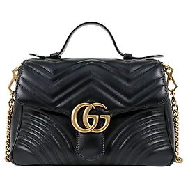 Gucci Borsa Tote Marmont con manico nero