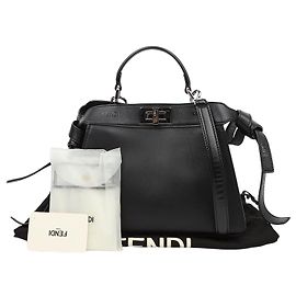 Fendi Black Calfskin Peekaboo Small