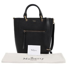 Mulberry Borsa a spalla tote piccola in pelle Maple Nero