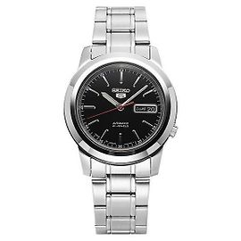Orologio automatico Seiko 5 da uomo in metallo argento