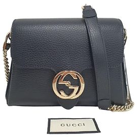Gucci Mini Borsa a spalla e crossbody con catena dorata e GG intrecciati