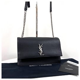 Autre Marque Sunset Medium Chain Shoulder Bag Black