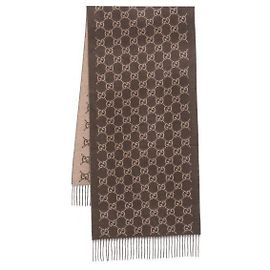 Gucci GG Cashmere Scarf Beige