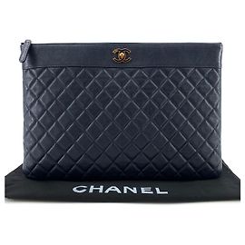 Chanel Clutch Mademoiselle Large in pelle di agnello