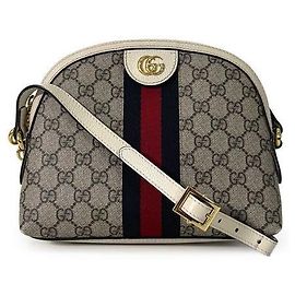 Gucci Borsa a tracolla Ophidia GG Supreme Small Beige Ebony