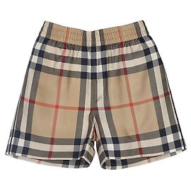 Burberry Pantalones cortos de seda a cuadros para mujer