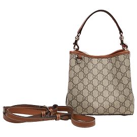Gucci Borsa a secchiello mini GG Emblem