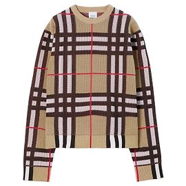 Suéter Burberry Check Knit Masculino